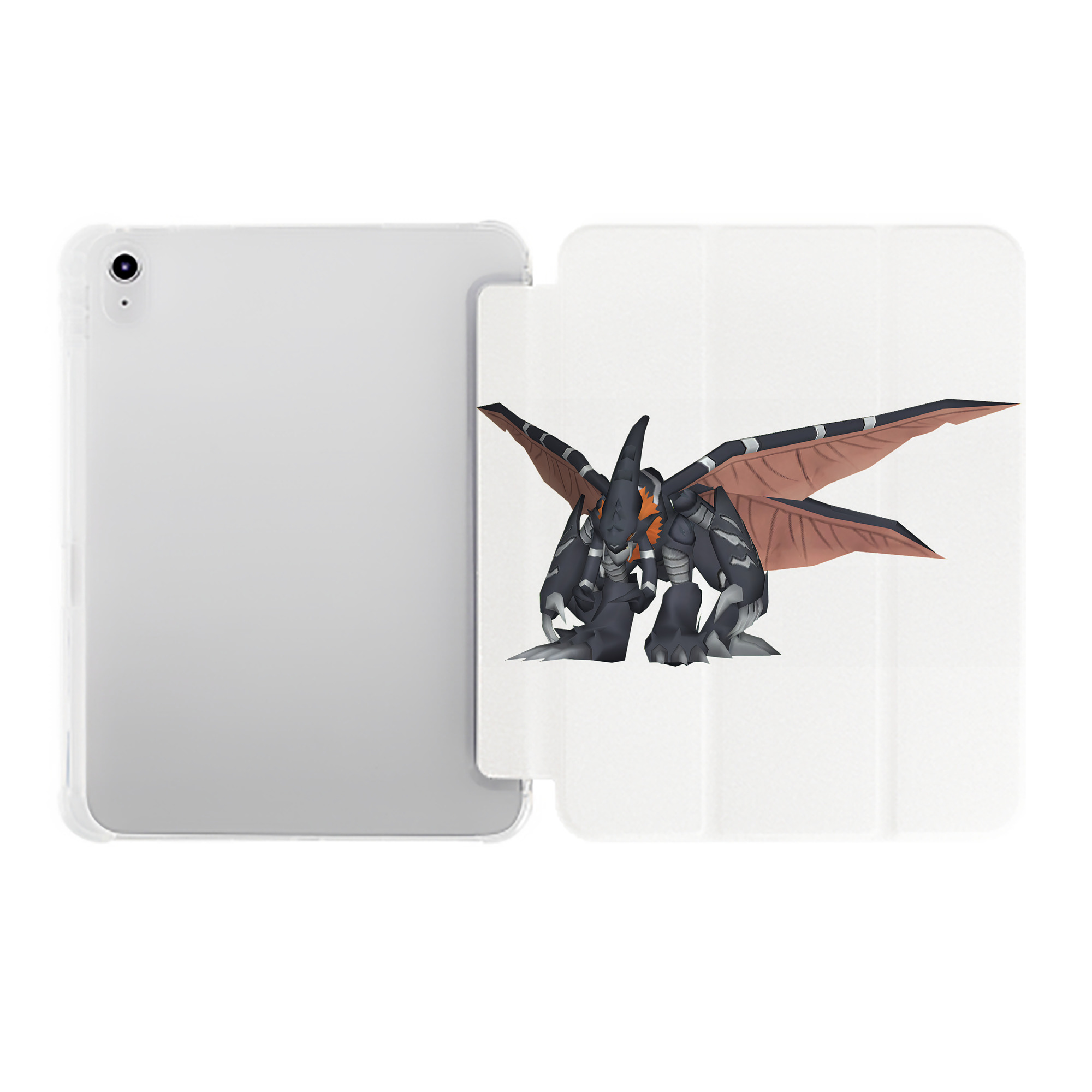 （画像用） Digimon デジタルモンスター/デジモン IPad ケース ペン収納付き 三つ折りスタンド PUレザー×シリコン 対応機種9.5/10.5/10.9インチ